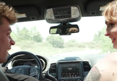 This hot and horny TS gives me handjob while riding