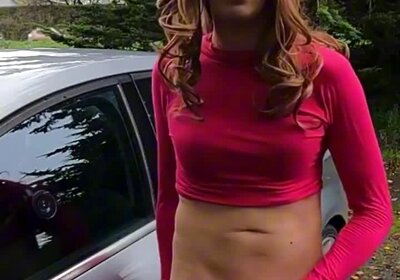 Risky outdoor hard cock cum sexy