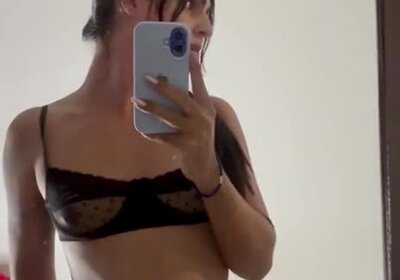 Big cock T girl teasing her fans