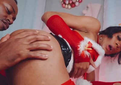BLACK TGIRLS - Twas The Night Before Xmas