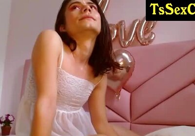 thin mexican tramp tranny bebe likes striptease on cam