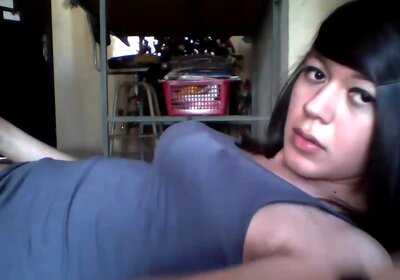 Veronica Vega - Sissy cums on her own face