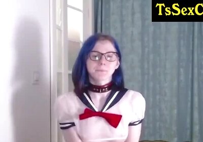 thin tramp t girl and small cock shows off her pretty