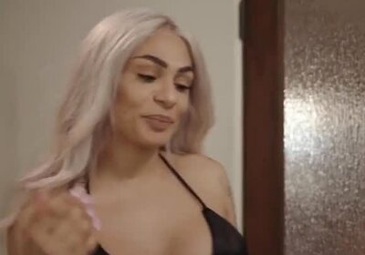 Busty trans Casey Kisses barebacks TS stepsister Eva Ma