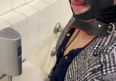 Just a sissy peeing for master
