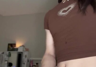 Hot teen dirty talk and cum