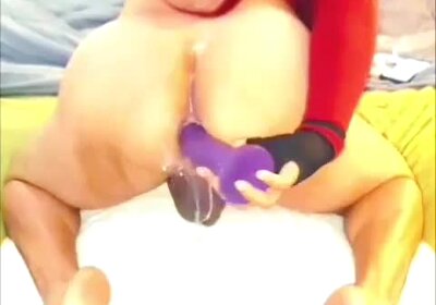 Latina sissy slut dildo fucked