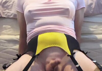 Cumming twice while riding my BBC dildo