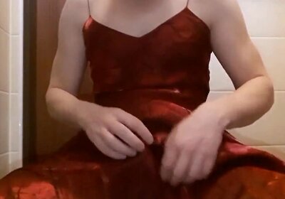 Sissy in Crimson Gown 13544779