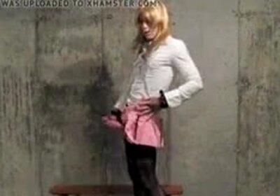 Sissy unloads into a glass 13399265