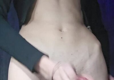 Horny Blonde Shemale Big Cum Load – Solo Jerk Off