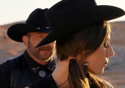 Busty transsexual cowgirl Jade Venus is barebacked outd