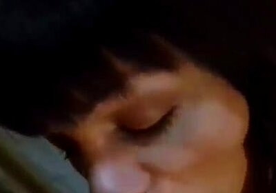 TS sucks off her friend's cock