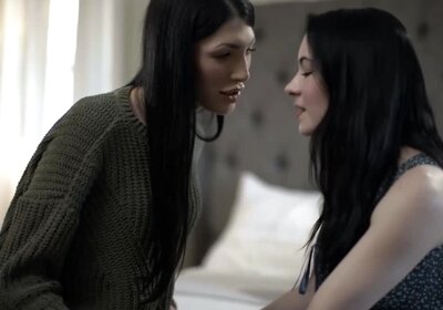 TS stepmom helps her lesbian stepteen about dating