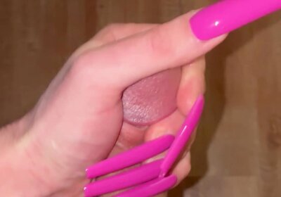 Long nails cum