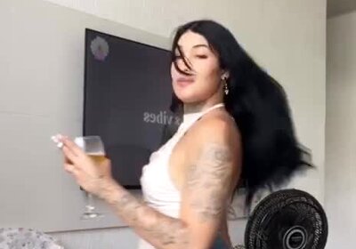 Naughty trans with a hard dick