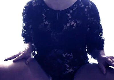 smoking Brazilian sissy slut seduction in platform heels & lingerie