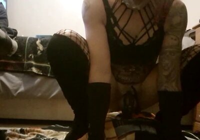 Eryka rides BBC dildo 2