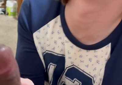 Cute Sissy worshipping Big Black Cock