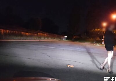 First Time Crossdressing in Public in Nylon Stockings and Heels