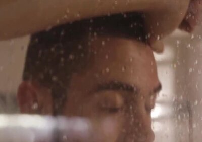 Skinny TS bareback fucks her new handsome neighborSkinn