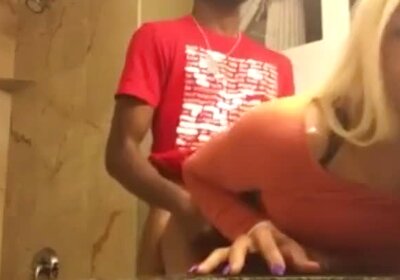 Black Tgirl Bathroom Sex