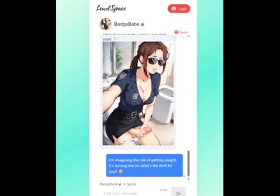 Lewd Space [ FUTA Hentai Game ] Ep.1 Futanari SEX in the changing room with the MALL COP !