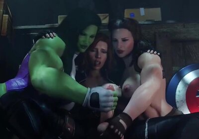 3D SFM Futanari Cum Compilation