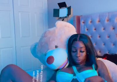 Chyna grinds teddy bear then cums