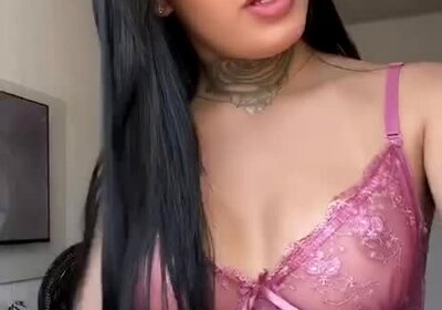 Juicy Trans Teasing Her Big Cock