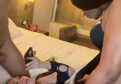 Shemale fucks couple