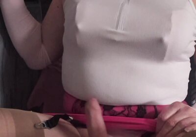 Showing my hard cock while smoking