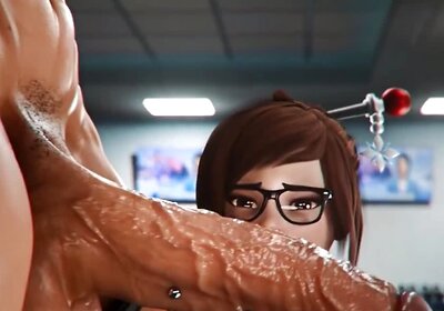 Horny Chubby Bitch gets Destroyed in the Gym by Monster BBC (3D Sexgame) HQ