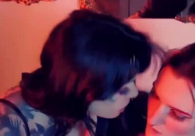 Goth trans amy fucks friend