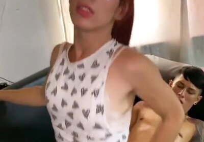 Shemale teen guy having amazing sex