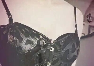 sexy Brazilian Sissy shemale pumps her tight little ass pipe PMV