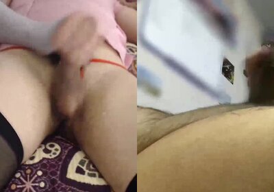 amateur crossdresser shows her self to stranger on cam