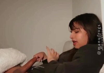 Hot teen cums on sweater