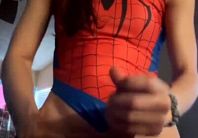 big dick spidergrl cum