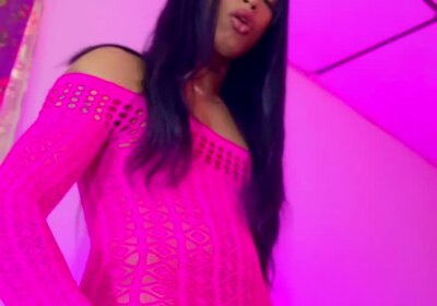 Watch how I play with my big curved cock and make a mess of my nails