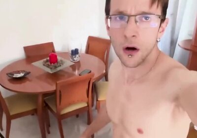 Erotic face sitting and anal with a petite redhead ts