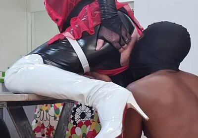 BBC rimming and fucking mature crossdresser