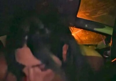 Arab CD whore blows uber driver