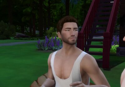 Ladyboy fucked in shower (Sims)