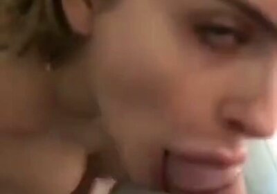 Lily Levan gives a blowjob