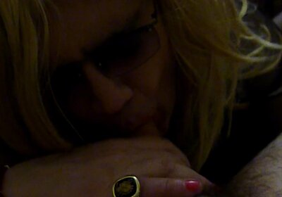 Trans slut blowjob