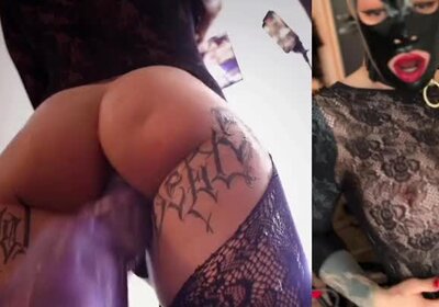 Talla reina goonette Lena V se ordeña y destroza