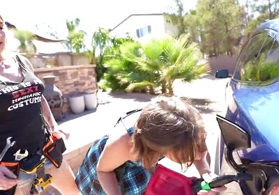 Hot Trans girl fucks Cis Female She Her Girls, New Car No Holes.