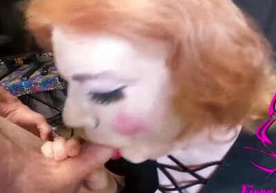 Fat Sissy Crossdresser gets banged out by BWC Daddy Facial BBW Fiona Fortune