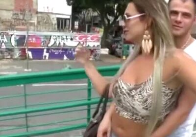 Big boobs tranny Julie Berdu ass nailed